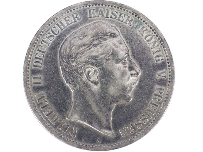Kaiserreich 5 Mark 1907  A Wilh.II.Deutscher Kaiser König von Preußen 