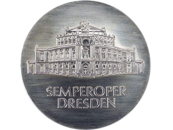 DDR 10 Mark 1985 Semperoper Dresden Silber