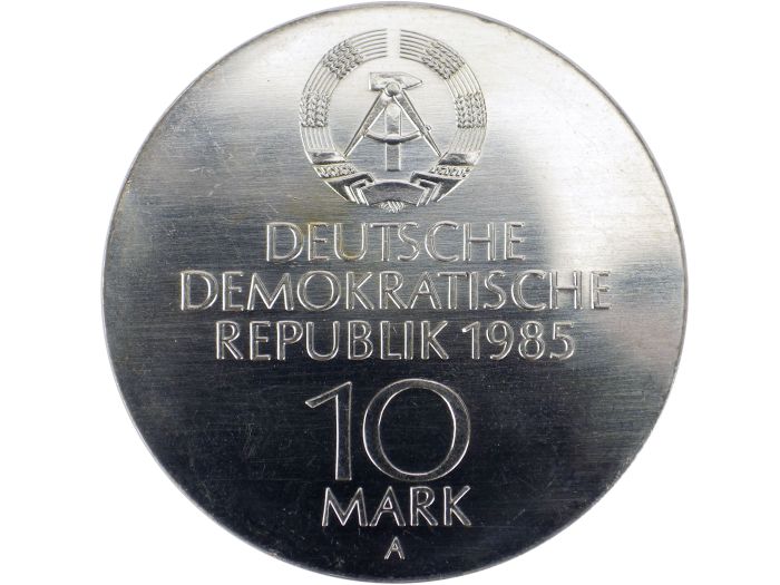 DDR 10 Mark 1985 Semperoper Dresden Silber